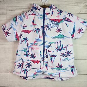 Tommy Bahama Boys Terry Cloth Swim Coverup Size S/M Ages 3-6 Nautical Beachy